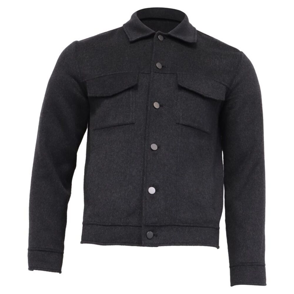 Theory Trucker Jacket in Grey Wool